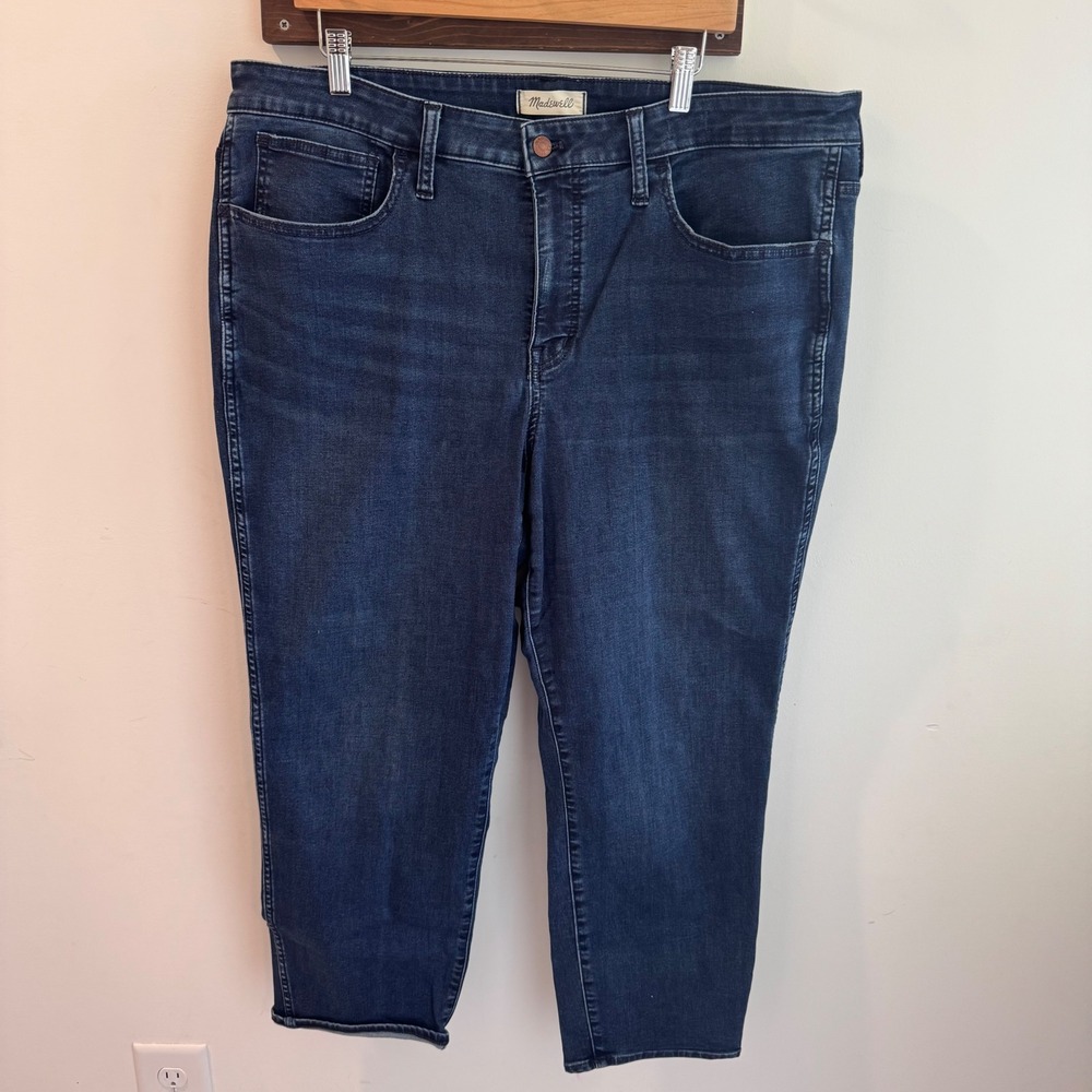 Madewell Roadtripper Stovepipe Jeans 20W Dark Indigo High Rise DM6550 Womens